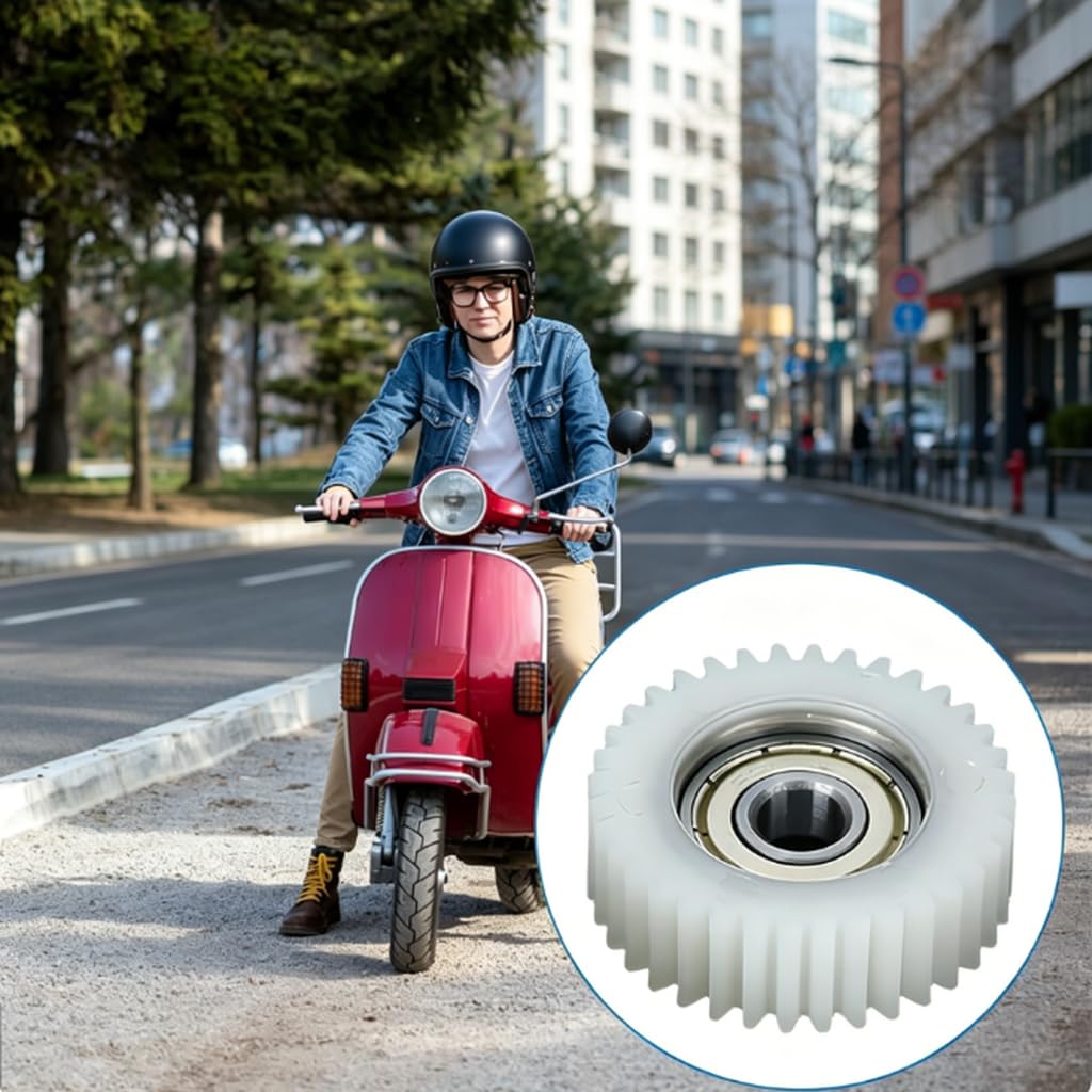 3 Pieces Electric Cycle Motor Gear Set, 36T Nylon Gear for Hub Motor Kit, Professional Bike Repair Components, 38mm Diameter 12mm Thickness, DIY Electric Bicycle Parts Upgrade