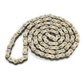 TVS Racing Apache RTR 310 Brass Coated X-Ring Motorcycle Chain, Enhanced Rust Protection, Lustrous Aesthetic