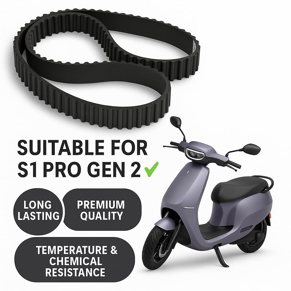 Suitable for Eletric Bike Belt Motor | Replacement Belt | Durable & Reliable Drive Belt | Optimal Performance Timing Belt