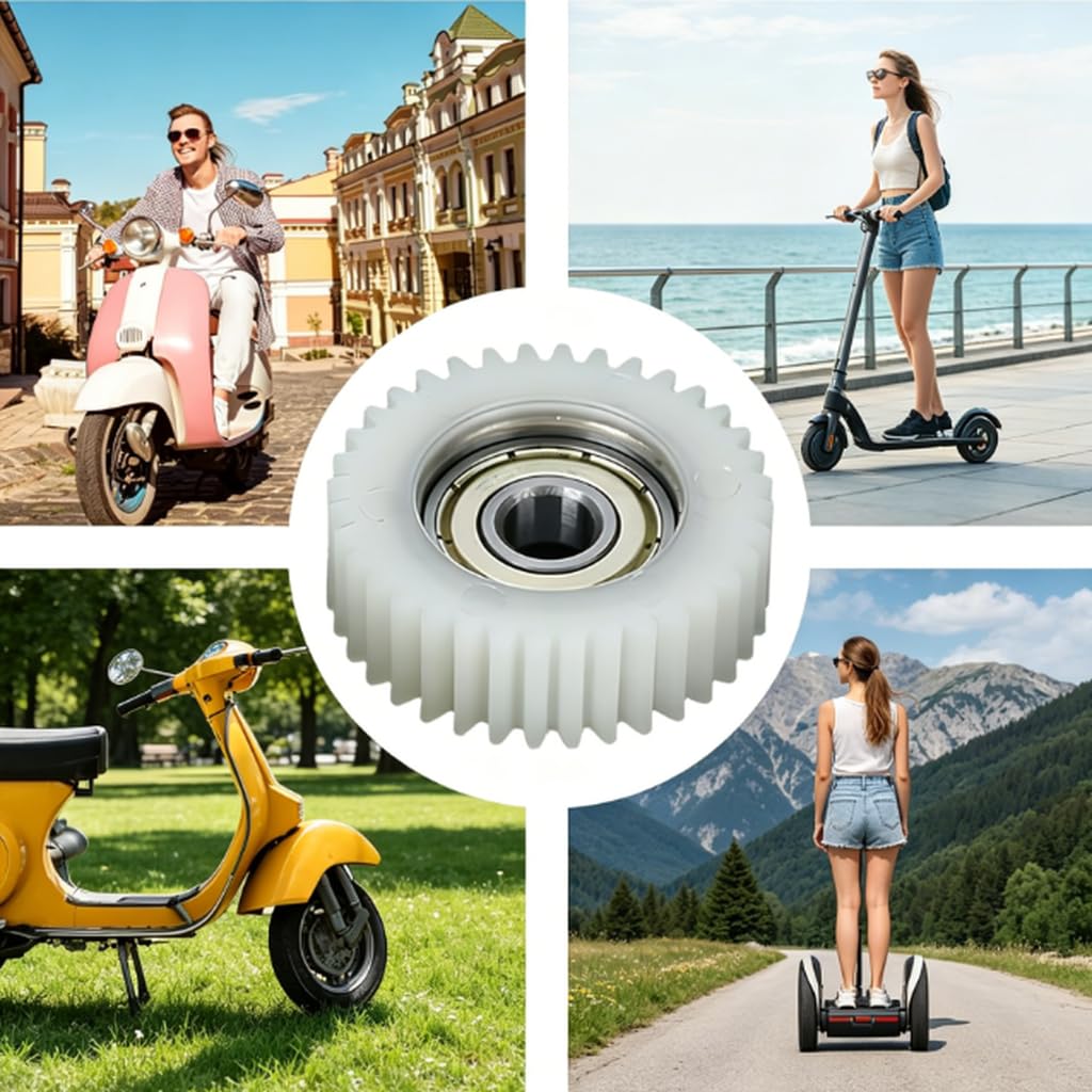 3 Pieces Electric Cycle Motor Gear Set, 36T Nylon Gear for Hub Motor Kit, Professional Bike Repair Components, 38mm Diameter 12mm Thickness, DIY Electric Bicycle Parts Upgrade